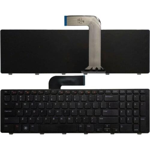 US Black New laptop keyboard For DELL 17R N7110 XPS 17 L701X L702X 5720 7720 Vostro 3750 v3750 English keyboard witn frame