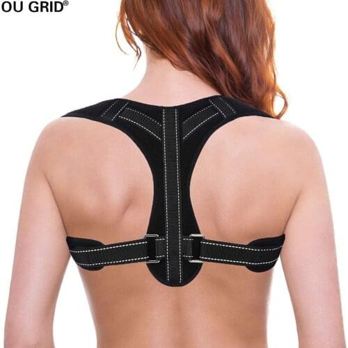 Posture Corrector for Women Adjustable Back Brace Posture Corrector | Under Clothes Upper Back and Spine Support Back