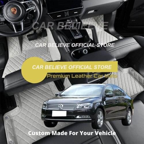 Leather Car Floor mats For vw Passat 2012 2013 2014 2015 2016 2017 2018 2019 Carpets Rugs Pads Accessories