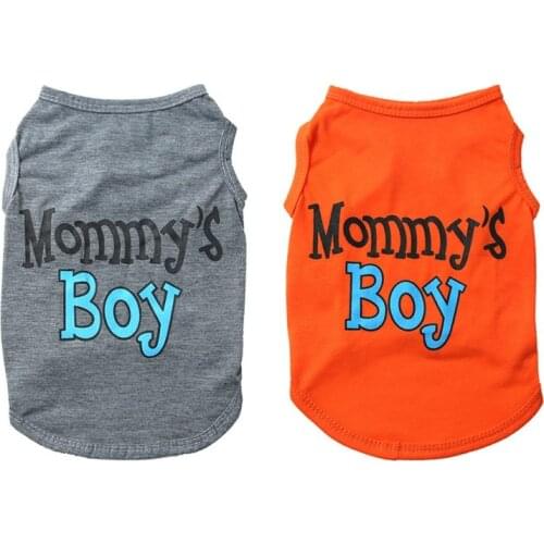 Cute Letter Printed Dog Vest Summer Sleeveless Puppy Shirt Breathable Thin Dogs Clothes Pets Costumes