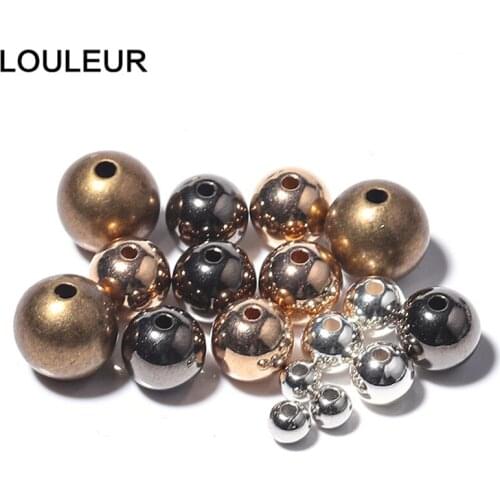 50-200pcs/lot 4 6 8 10mm Round CCB Beads Seed Spacer Beads Loose Beads For Jewelry Making Supplies Accessories DIY Wholesale