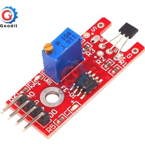 KY024 Hall Sensor 4Pin KY-024 Linear Magnetic Hall Switch Speed Counting Sensor Module for arduino