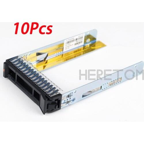 Heretom 10Pcs 00E7600 L38552 2.5" SAS SATA HDD Hard Drive Tray Caddy Sled For IBM X3850 X6 M6 Caddy Bracket