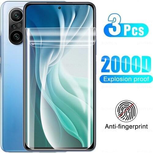 3Pcs Matte Hydrogel Protector Film Not Glass For Xiaomi 11i Poco F3 On Xiami Pocophone F 3 11 i Protective Screen Full Cover