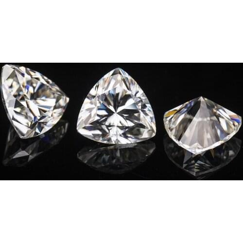 Loose Moissanite Bead 5*5mm trillion cut Small Size High Quality EF Color