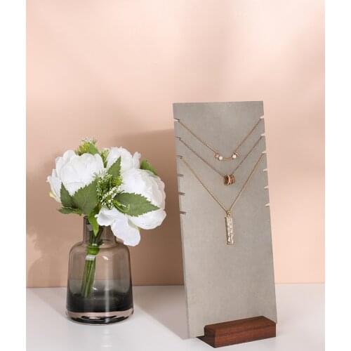 New Fashion Black Walnut Wood Necklace Display Holder Pendant Display Rack Jewellery Display Holder