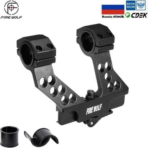 New Arrival Hunting Quick Detach AK Side Rail Scope Mount with Integral 1 Inch 25mm/30mm Ring For AK47 Black