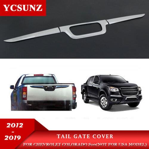 Tail Gate Trim For Chevrolet S10 Holden Colorado 2012 2013 2014 2015 2016 2017 2018 2019 2020 ABS Car Styling Chrome