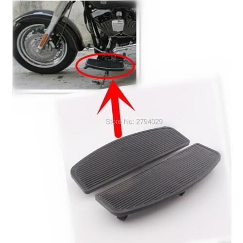 Front Rubber Rider Insert Footboards Foot peg Footrest Pad for Harley Touring Models etc.Free Shipping