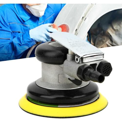 5Inch Pneumatic Sander 10000RPM Air Powered Grinding Waxing Machine Japanese Interface With Sandpapers EU Connector