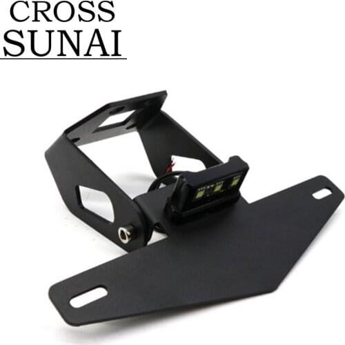 Motorcycle License Plate Frame For Kawasaki ninja250 ninja400 ninja 250 400 Z400 2018 2019 Holder Bracket equipped With Lamp