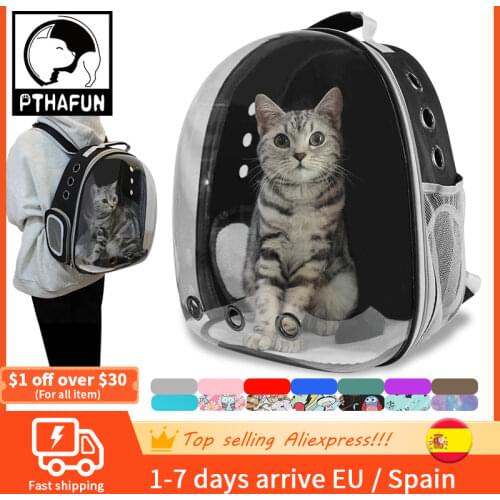 Cat Carrier Bag Outdoor Pet Shoulder bag Carriers Backpack Breathable Portable Travel Transparent Bag For Small Dogs Cats