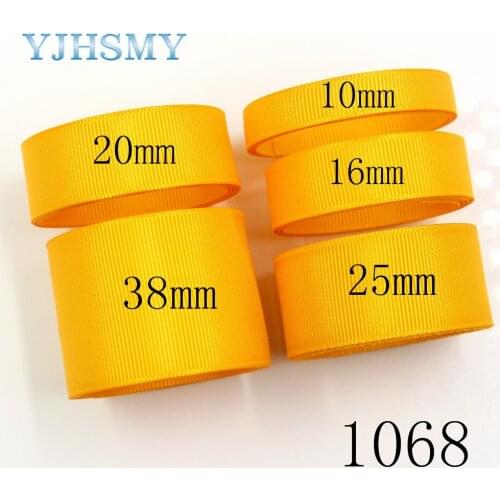 YJHSMY,J-181016-L10mm,16/25mm 5 yards Solid Color Ribbons Thermal transfer Printed grosgrain,clothing Accessories DIY handmade