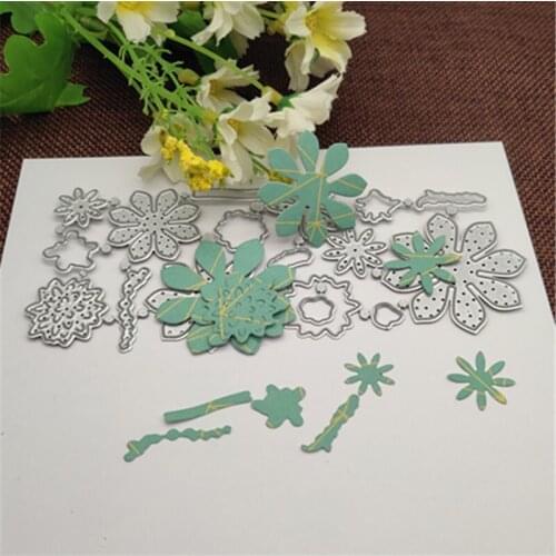 Christmas flower leaves Metal Cutting Dies Stencil Scrapbooking Photo Album Card Paper Embossing Craft DIY punch stencils dies