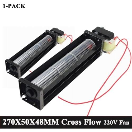1 Peice High Airflow Crossflow Ventilation 12W 0.1A AC 220V 270X50X48MM Cross Flow Fan