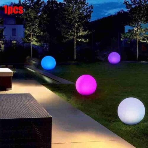 Waterproof Led Luminous Ball Remote Control Led Glowing Beach Ball Toy Outdoor Wedding Party Lawn Remote Control Ball Decorative