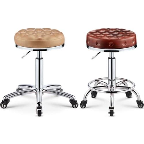 Rolling Swivel Salon Stool Chair Tattoo Massage Facial Spa Height Adjustable Chair Beauty Salon Chairs Bar Stool Barber Chair