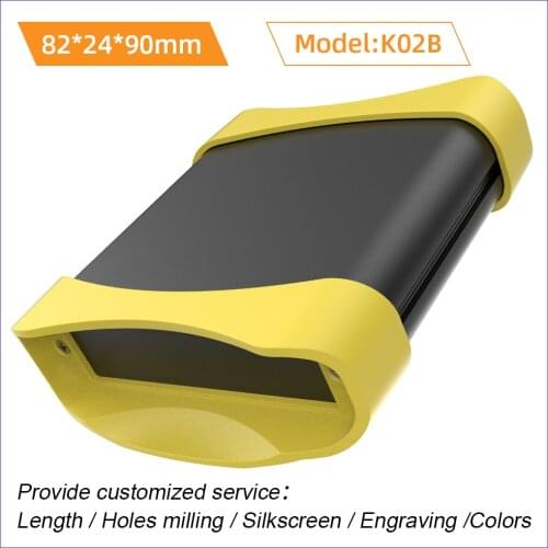 Protect Plastic End Panel Aluminium Box dust-proof Easy Installation Box Wall Mounting Case K02B 82*24mm