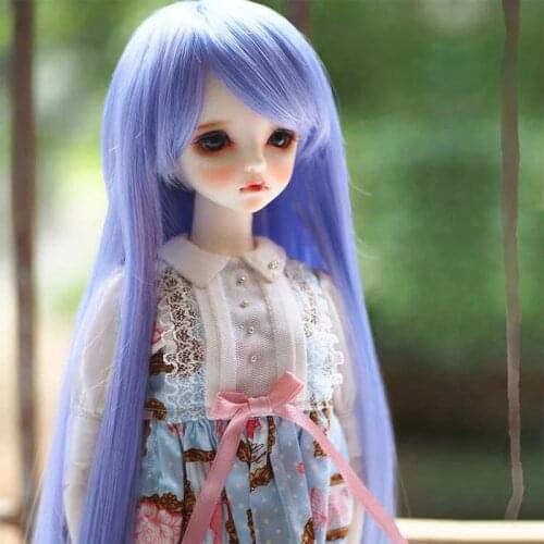 1/3 1/4 1/6 1/8 1/12 high temperature fiber hair BJD SD doll wig long straight doll wig 25 colors