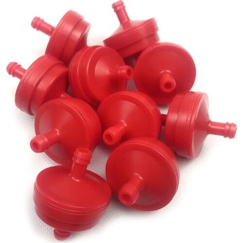 10pcs Lawn Mower 1/4\" Inline Gas Fuel Filter for Briggs Stratton 298090 298090S