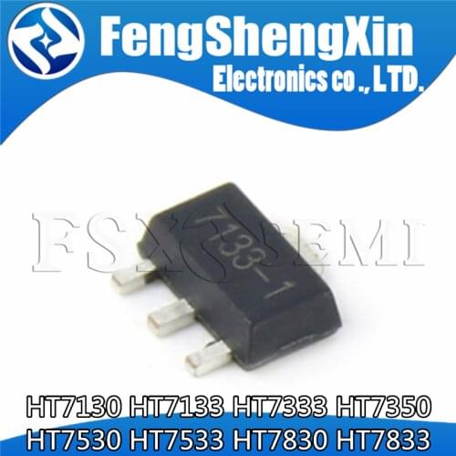 10PCS HT7133 HT7333 HT7350 HT7833 SOT-89 Low Power Consumption LDO