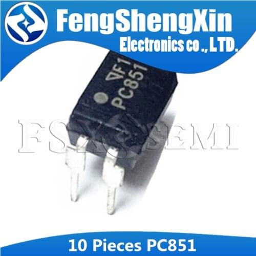 10pcs PC851 DIP-4 PC851XNNSZ0F DIP PC851XJ0000F DIP4 High Collector-emitter Voltage Type Photocoupler