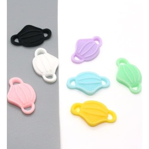 10pcs Cute Mini Mask Resin Charms For Jewelry Make DIY Cool Earring Bracelet Connectors Findings Small Jewelry Accessory
