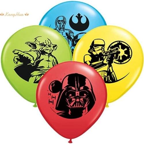 12 Inch Black White Star Wars Latex Balloons Pirates Theme Movie Fans Party Decoration Birthday Party Supplies Kids Toys Balls