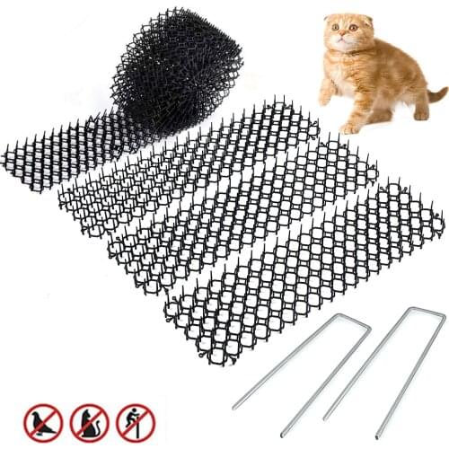 2M Garden Prickle Strip Dig Stop Cat Repellent Deterrent Mat Spike Portable Anti-Cat Dog Outdoor Garden Supplies