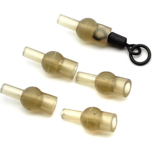 20PCS Quick Change Feeder Beads Coarse Fishing Rubber Tulip Fishing Rig Beads Carp Helicopter Ledger Rigs