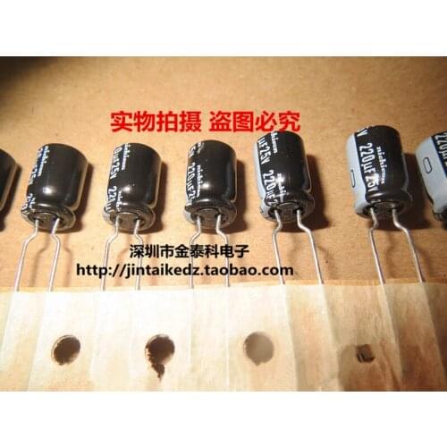 2020 hot sale 30PCS/50PCS Japan 25V220UF 8X12 HD electrolytic capacitor 105 degrees NICHICON spot free shipping