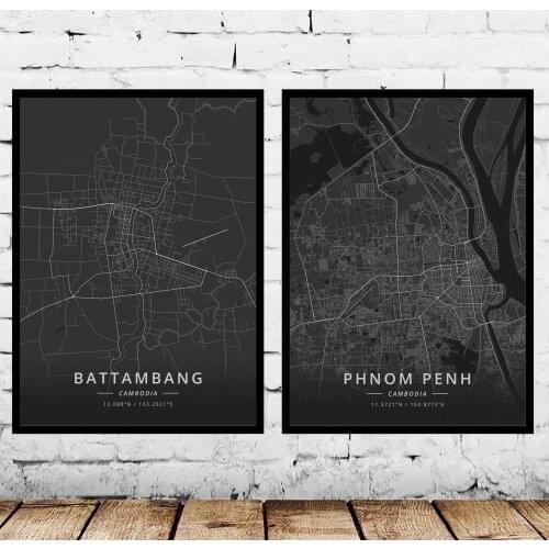 Battambang Phnom Penh Cambodia Poster