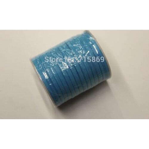 Free Ship 5mm 20meter Blue Color Elastic lycra cord Stitched round lycra cord Lycra strip For Jewelry Marking