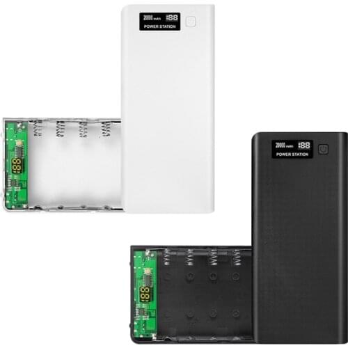 5V 1.5A Aluminum Power Bank Case Kit 3X 18650 Battery Charger Case Box for Cell Phone X6HA