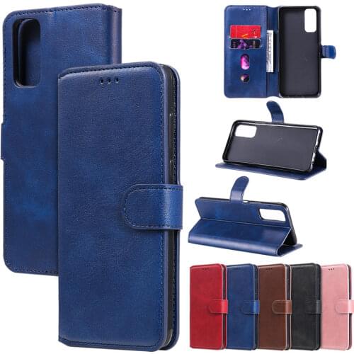 For Coque Case VIVO Y20 Y 20 Flip PU Leather 360 Protection Plain Wallet Holder Funda VIVO Y20i Y20 Shockproof Card Slot Cover