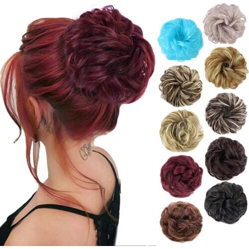 Elastic Hair Band Made of Hair Messy Scrunchies Hair Bows with Bands Hair Tie Hairpieces Accessories for Women 2021