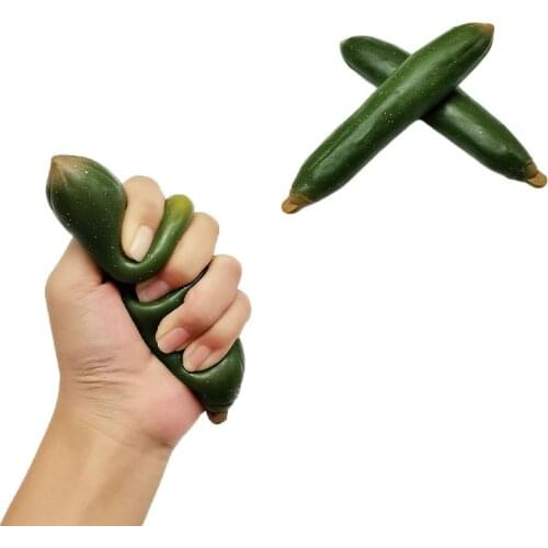 Fidget kawaii Stress Relief Squeeze Toys For Kids Squishy Spring Onion Cucumber Vegetable Simulation Anti Stress Game Hand