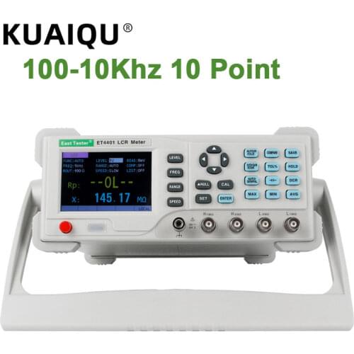 100% new LCR Meter Capacitance Resistance Impedance Inductance Measure LCR Bridge Meters High Precision Desktop Digital ET4401