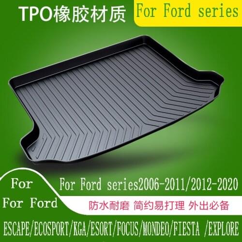 For Ford Focus edge/Escort/Kuga/Mondeo/ ecosport /Fiesta/Territory/Territory/Everest/ mustang 09--20 trunk pad anti-dirty mat