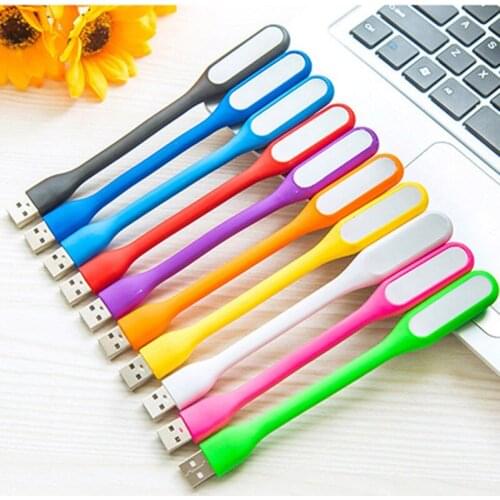 Mini LED USB Flashlight Reading Light Flexible Bright Night Lamp Portable lanterna Lighting Tablet PC Power Bank Notebook Laptop