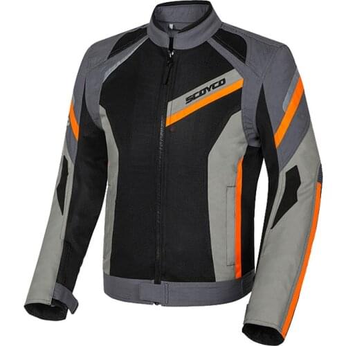 SCOYCO Motorcycle Jacket Summer Breathable Motocross Riding Jacket Moto Jacket Protective Gear Motoribke Racing Protection Armor