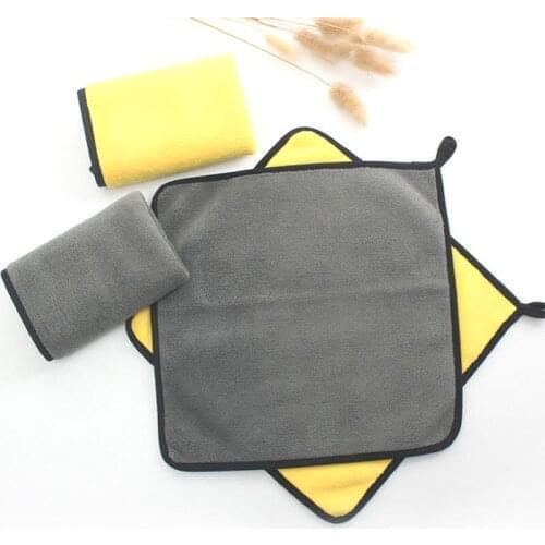 30x30 Car Wash Microfiber Towel Car Cleaning Drying Cloth Hemming Car Care Cloth Detailing