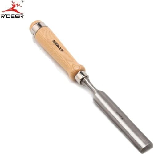 RDEER Woodwork Semicircle Chisel 25mm CR-V Straight Handle Wood Carving Chisel Carvers Graving Knife Hand Tools