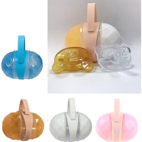 Portable Infant Newborn Baby Pacifier Case Box Nipple Shield Case Pacifier Holder Storage Box Soother Container