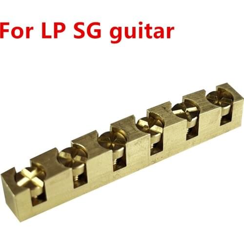 【Made in Japan】 1 PC 43mm Guitar Nut - Height Curved Adjustable Bell Brass Nuts for LP SG style Electric Guitar