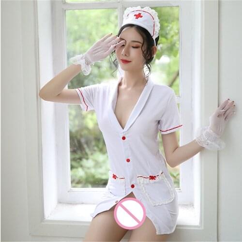 Sexy Nurse Costumes Role Play Costumes Erotic Lingerie Cosplay Seductive Nurse Uniforms Exotic Costumes Women Cosplay Underwear