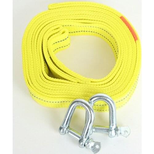 Winch Line Heavy Duty Reflective Tow Ropes 5 Tons 4 M Cable High Strength Safety Hook Trailer Car Emergency Towing Rope