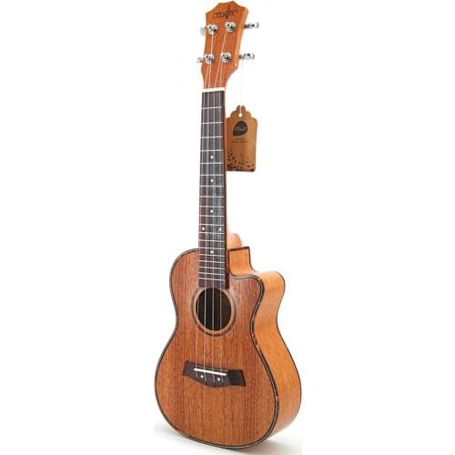 23 Inch Ukulele Mahogany Concert Ukulele 4 Strings Guitar Nylon String Cutaway Hawaii Ukulele for Children Beginners UK23122