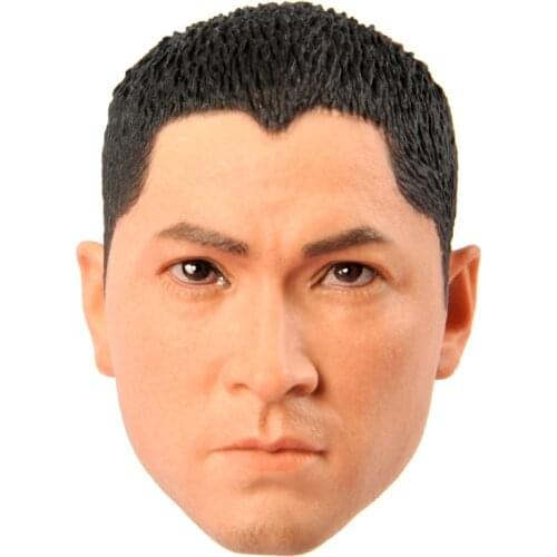 1/6 Asian Male Soldier Calm Ver. Head Sculpt Model Fit 12'' Male Action Figure Body In Stock