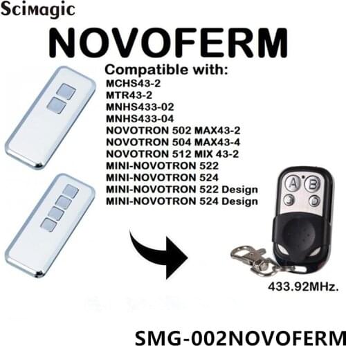 1PC 4 Button Gate Garage Door Opener Remote Control 433MHZ Clone Fixed Learning Code For Gate Garage Door